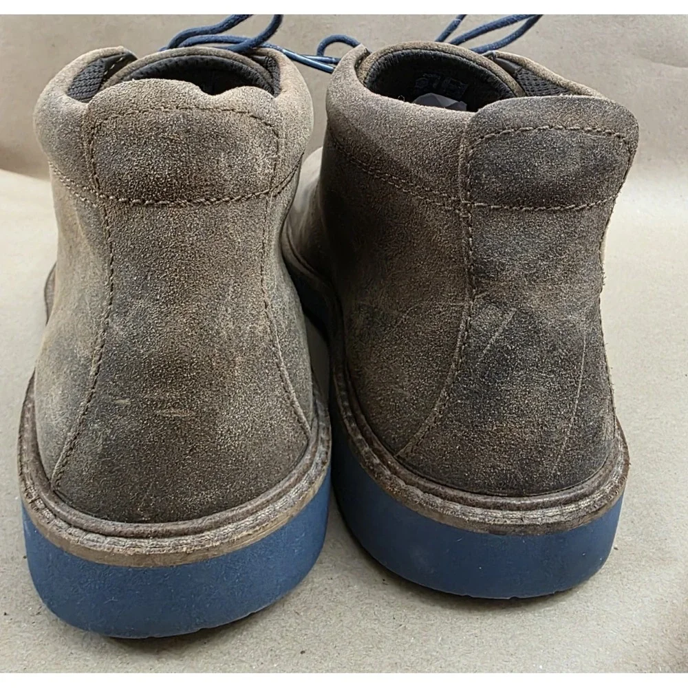 Ecco Jeremy (Sz 44 US 10) Hybrid Chukka Boots Brown Leather Lace Up Ankle